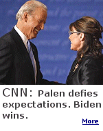 Fifty-three percent of debate watchers said that Biden seemed more likely to bring change than the 42 percent who chose Palin.